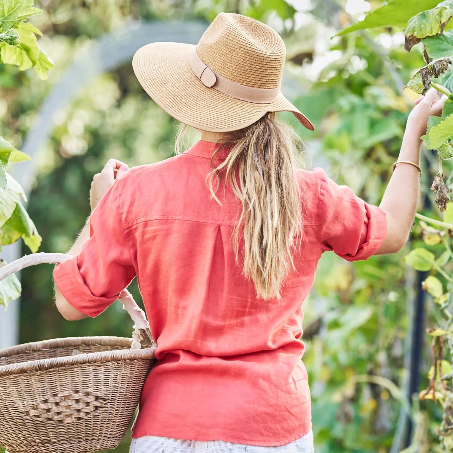 360FIVE Everyday Hat - Butterfly Design Paardenstaart Fedora Tuinieren Dameshoed met Brede Rand