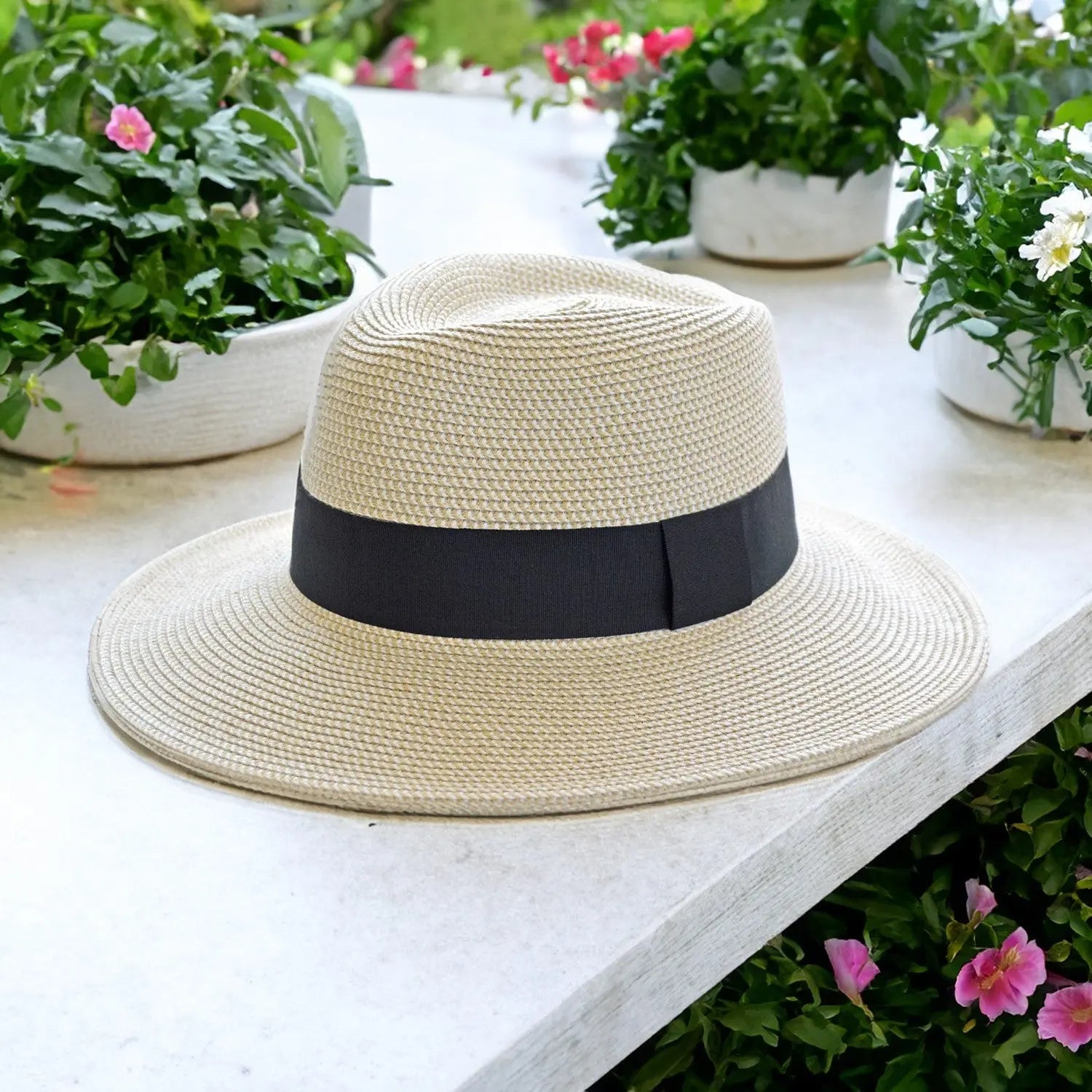 360FIVE Everyday Hat - Yucca Fedora Ivoor Zonnehoed voor Tuinieren