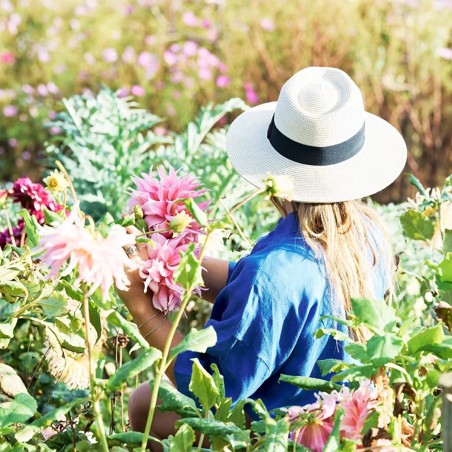 360FIVE Everyday Hat - Yucca Fedora Ivoor Zonnehoed voor Tuinieren